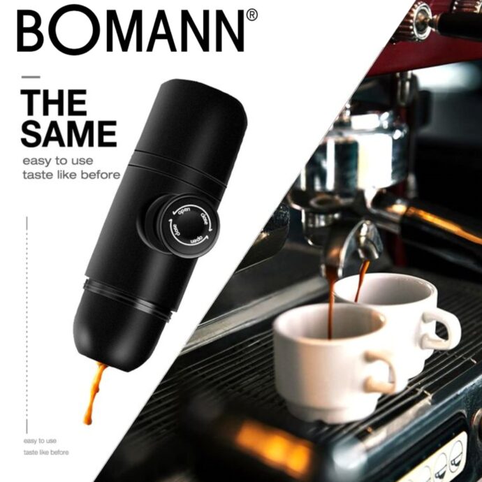 جهاز ضغط اسبريسو صانع القهوة ميني بومان القهوة Bomann Coffee Mini Machine À Café Portable Appareil À Pression Expresso ES 8970