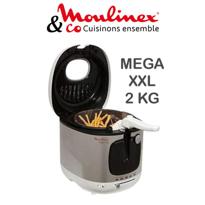 مولينكس مقلاة كهربائية سعة 4 لتر -  AM480027 Friteuse Moulinex Mega 2 Kg