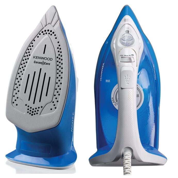 ⁦كينوود مكواة بخار 2600 وات مع قاعدة سيراميك ، STP70.000WG أبيض / أخضر KENWOOD Steam Iron 2600W with Ceramic Soleplate,⁩ - الصورة ⁦5⁩