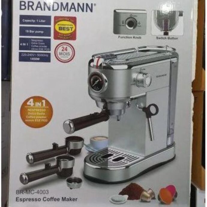 ⁦ماكنة صنع القهوة Machine à Café Expresso BrandMann 19 Bar - 4 En 1 - Dolce Gusto / Nespresso / Poudre / cappuccino⁩ - الصورة ⁦5⁩