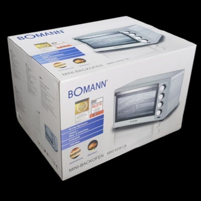 ⁦فرن كهربائي بومان 62 لتر Bomann Four Eléctrique ventilé 62 Litres-2500W - MBG6001S-Argent⁩ - الصورة ⁦2⁩