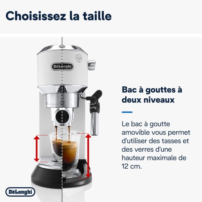 ⁦ديلونجي آلة تحضير قهوة الاسبرسو بالضخ ديديكا ستايل، -Espresso Delonghi Dedica EC685⁩ - الصورة ⁦8⁩