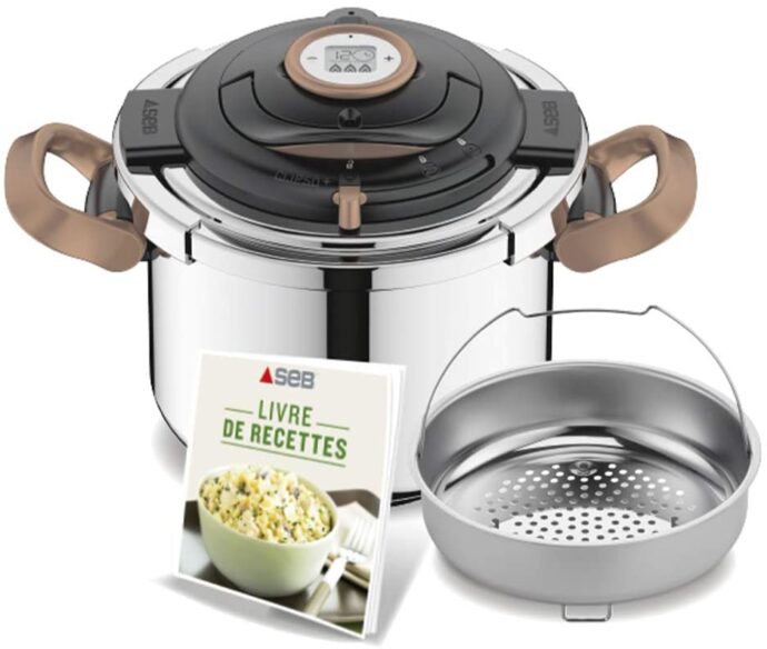 قدر ضغط Cocotte SEB 8L Clipso+ Precision Gold -P4411409