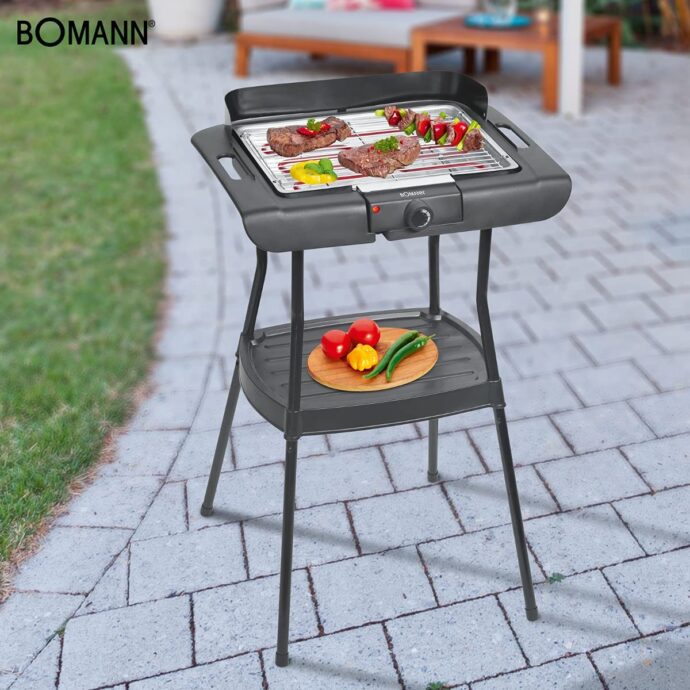 شواية قائمة بذاتها Bomann BQS 2244 CB BQS2244CB، 2000 W Barbecue autoportant