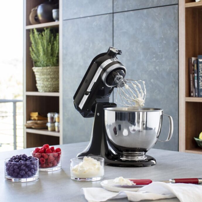 ⁦كيتشن ايد كيتشن ايد عجانة Pétrin KitchenAid 5Ksm125Eob أرتيزان اونيكس 4.8 لتر 300 وات اسود⁩ - الصورة ⁦2⁩