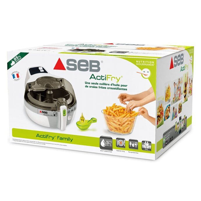 ⁦مقلاة سيب AH900000 أكتيفراي العائلية 1.5 كجم بيضاء Seb AH900000 Friteuse Actifry Family 1,5 kg Blanc⁩ - الصورة ⁦8⁩