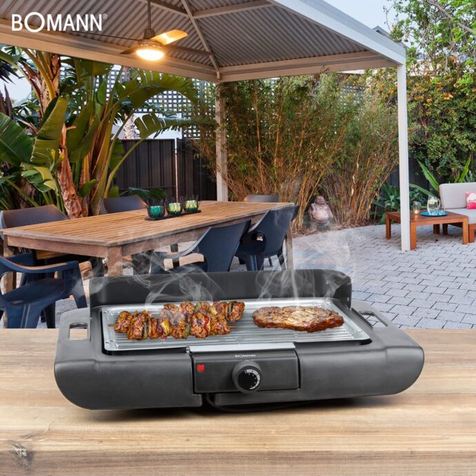 ⁦شواية قائمة بذاتها Bomann BQS 2244 CB BQS2244CB، 2000 W Barbecue autoportant⁩ - الصورة ⁦5⁩