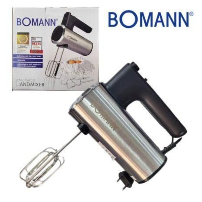 خلاط بومان Bomann Batteur 600 W avec Tturbo - hm 6154-Gris