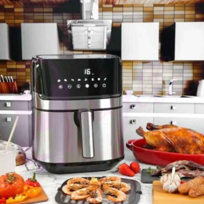 ⁦مقلاة تيريكس الكهربائية الهوائية بقوة 1700 وات وسعة 7.8 لتر من تيريكس TIREXX Tirexx Electro- Friteuse A air 1700W 7.8l⁩ - الصورة ⁦3⁩