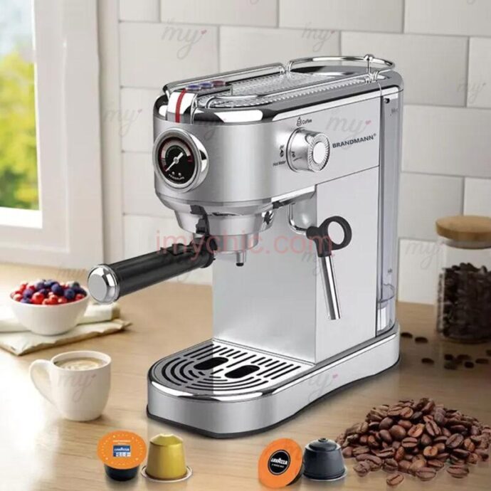 ⁦ماكنة صنع القهوة Machine à Café Expresso BrandMann 19 Bar - 4 En 1 - Dolce Gusto / Nespresso / Poudre / cappuccino⁩ - الصورة ⁦4⁩