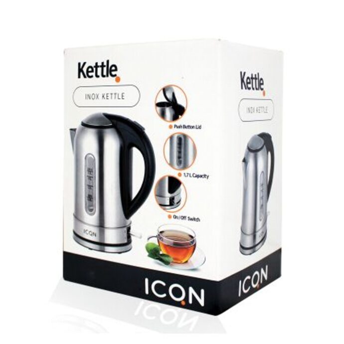 غلاية كهربائية Icon 2200 وات - ستانلس ستيل - 1.7 لتر Icon Bouilloire Électrique 2200W - INOX - 1,7 Litres