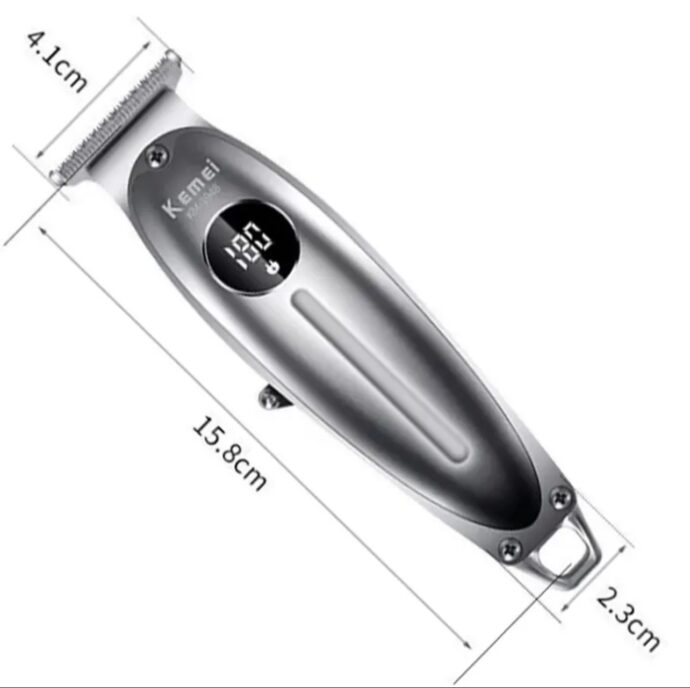 ⁦ماكينة حلاقة للرجال KM-1948 من كيمي لقص الشعر وتشذيب اللحية، عدد الشفرات 4 × 1 Kemei Tondeuse À Cheveux Electrique En Métal -Km 1948⁩ - الصورة ⁦3⁩