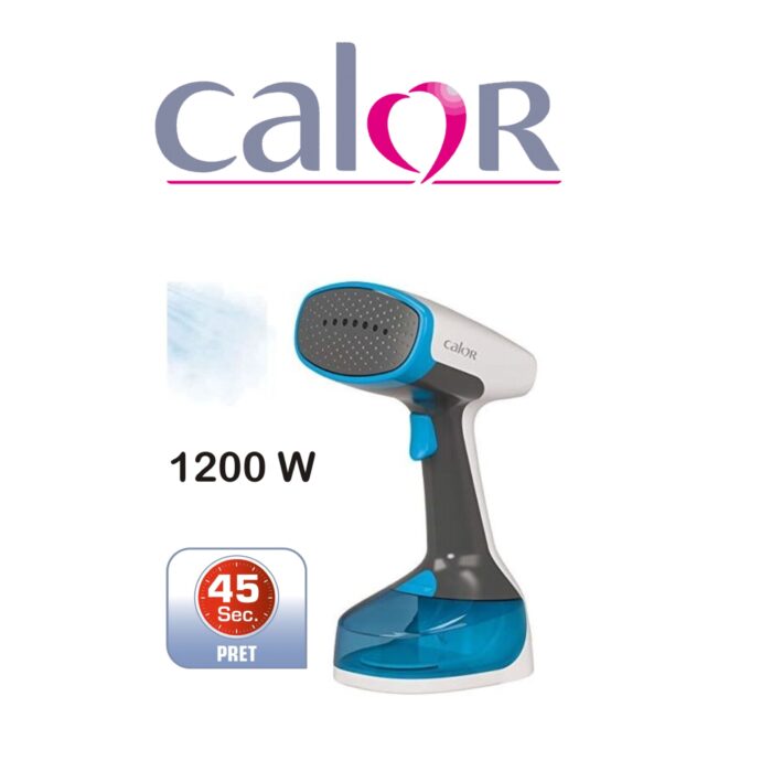 ⁦مكواة بخار يدوية من كالور - Défroisseur Claor DR7000C0- ابيض / ازرق⁩ - الصورة ⁦4⁩