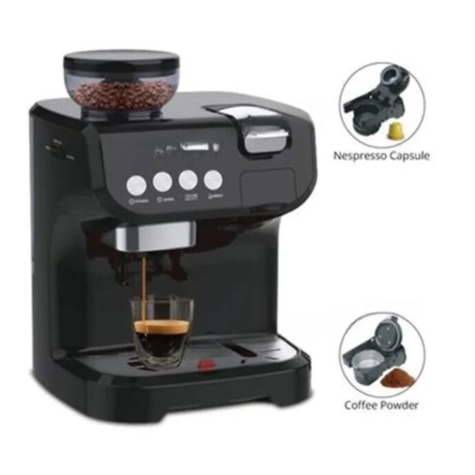 ⁦صانعة القهوة 3في1 كيتشن لاب Machine à Café Multifonction 3en1 Kitchen Lab KL-CG5003 - 1450W⁩ - الصورة ⁦3⁩