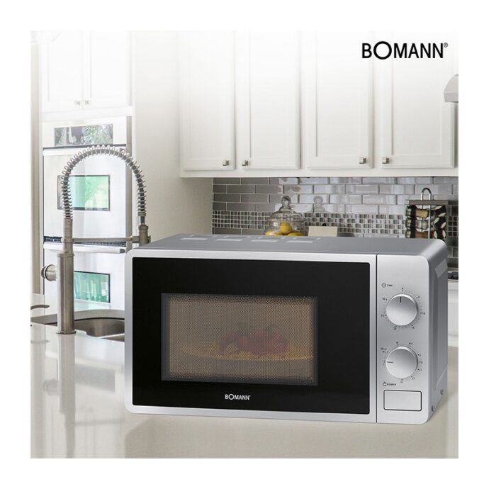 ⁦فرن تسخين الطعام ميكروويف مع شوايةBomann Four Micro Onde 2en1 Avec Grille - 20L - 800W - MWG 6215 CB⁩ - الصورة ⁦3⁩