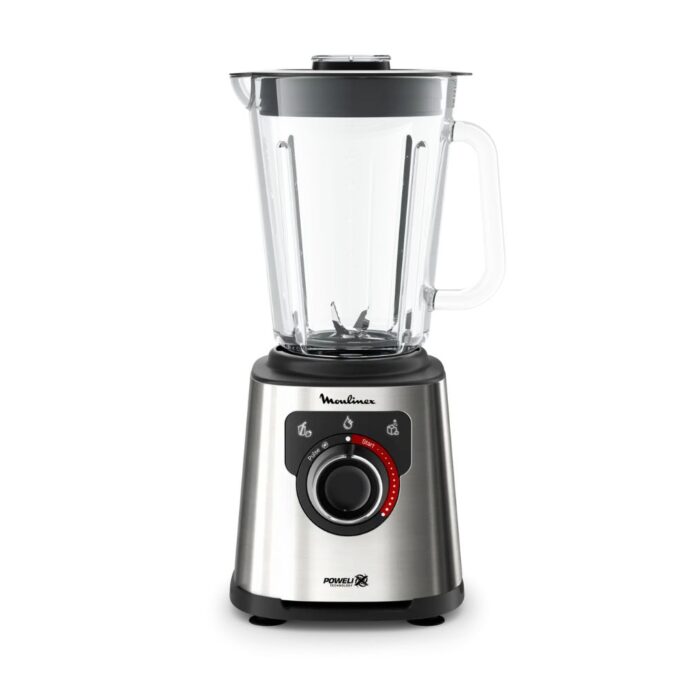 ⁦Blender Moulinex PerfectMix+ à haute vitesse - 1200W - 15 vitesses - 2L - LM871D10 خلاط كهربائي قوي بشفرات حادة لتحضير العصائر والمكسرات⁩ - الصورة ⁦2⁩