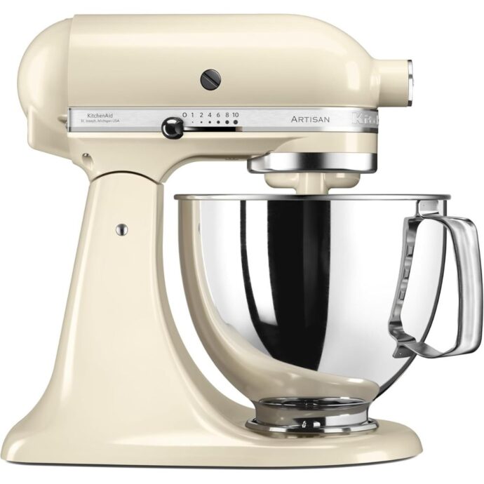 عجان كيتشن ايد KitchenAid Robot Pétrib Artisan à tête inclinable I Avec 4 accessoires 4,8L Crème