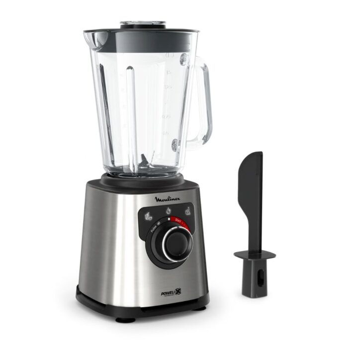 ⁦Blender Moulinex PerfectMix+ à haute vitesse - 1200W - 15 vitesses - 2L - LM871D10 خلاط كهربائي قوي بشفرات حادة لتحضير العصائر والمكسرات⁩ - الصورة ⁦3⁩