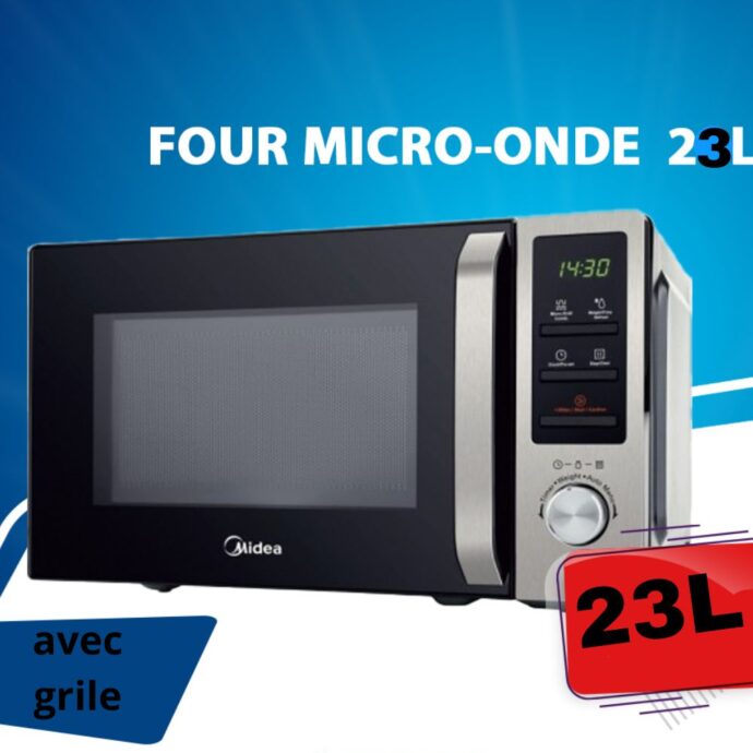 مايكرو وايف ميديا 23 لتر مزود شواية Midea Micro Onde - Ag823Abx