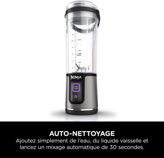 ⁦خلاط عصائر نينجا لاسلكي Ninja Blast Blender portable, 530 ml sans fil puissant, rechargeable⁩ - الصورة ⁦11⁩