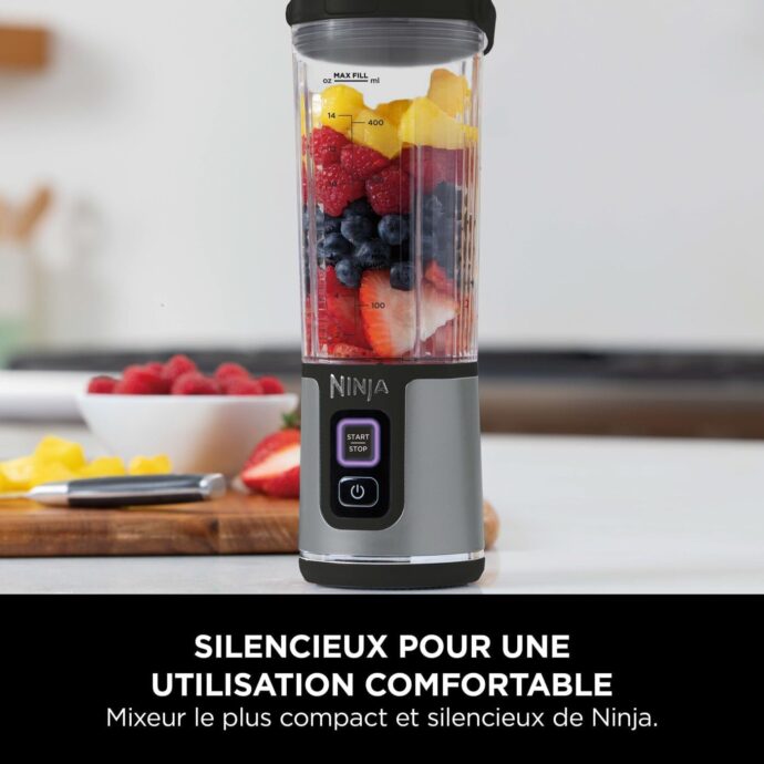 ⁦خلاط عصائر نينجا لاسلكي Ninja Blast Blender portable, 530 ml sans fil puissant, rechargeable⁩ - الصورة ⁦6⁩