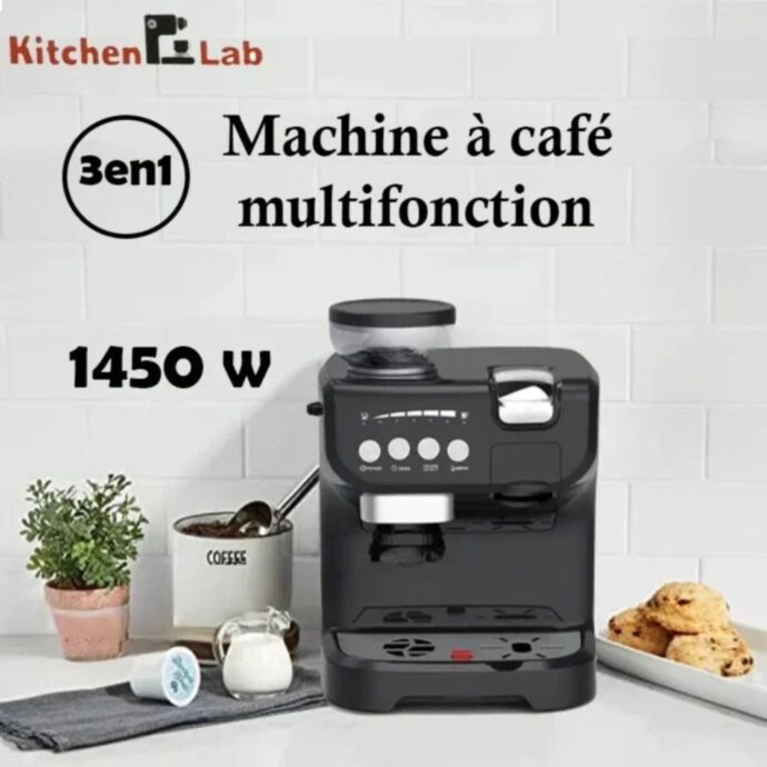 صانعة القهوة 3في1 كيتشن لاب Machine à Café Multifonction 3en1 Kitchen Lab KL-CG5003 - 1450W