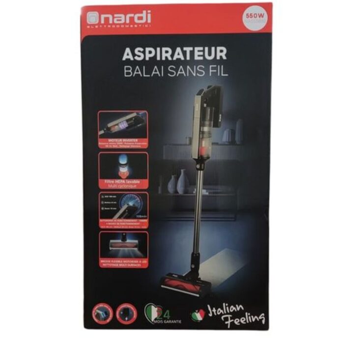 ⁦شفاط لاسلكي من ناردي Nardi Aspirateur Balai sans Fil Smart- NAS55B10⁩ - الصورة ⁦4⁩