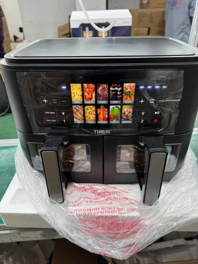 ⁦مقلاة هوائية تيراكس برفين TIREXX Friteuse Air Fryer Sans Huile 10 L 2600 W Double Bac - FRTV4N⁩ - الصورة ⁦3⁩