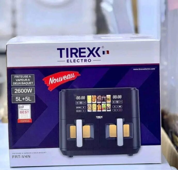 مقلاة هوائية تيراكس برفين TIREXX Friteuse Air Fryer Sans Huile 10 L 2600 W Double Bac - FRTV4N