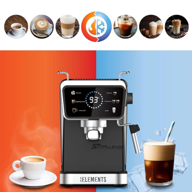 آلة تحضير قهوة  20 بار لتحضير ساخن او بارد Schallenge Machine A Café moulu AMB-021CM