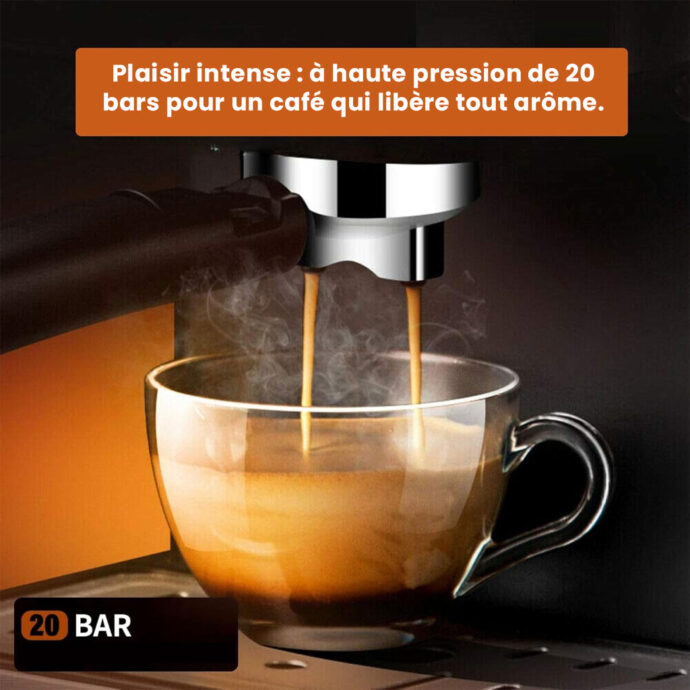 ⁦آلة تحضير قهوة  20 بار لتحضير ساخن او بارد Schallenge Machine A Café moulu AMB-021CM⁩ - الصورة ⁦11⁩