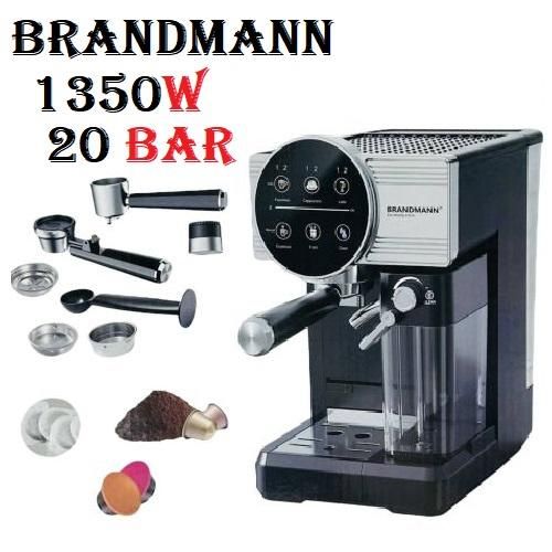 BRANDMANN Machine A Café 5 EN 1 Tactile 20 Bars 1350 W - CM002