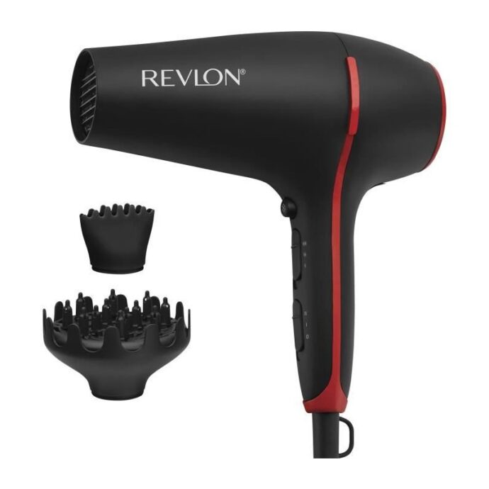 ⁦مجفف شعر ريفلون سموث ستاي 2000 واط - موزع تكثيف الشعر REVLON RVDR5317 Sèche-cheveux Smoothstay 2000W - Diffuseur Volumateur⁩ - الصورة ⁦4⁩