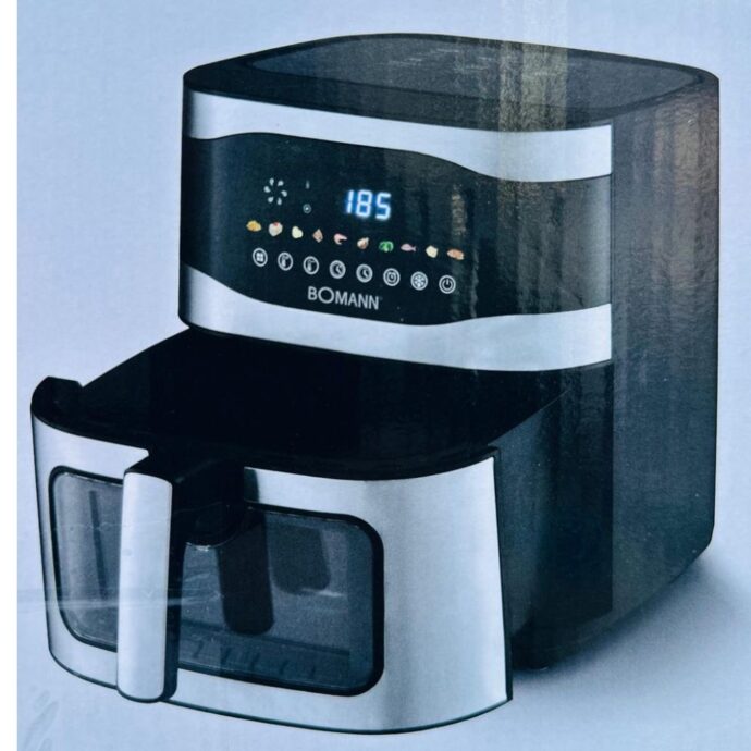⁦مقلاة هوائية من بومان 9لتر متعددة البرامج Friteuse À Air Chaud 9L 1800W Avec Minuterie FR 6151 CB⁩ - الصورة ⁦2⁩