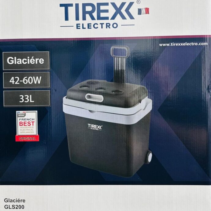 ⁦TIREXX Glacière Électrique Portable - Glacière pour Camping avec roues 60W - 33 Litres GLS200⁩ - الصورة ⁦6⁩