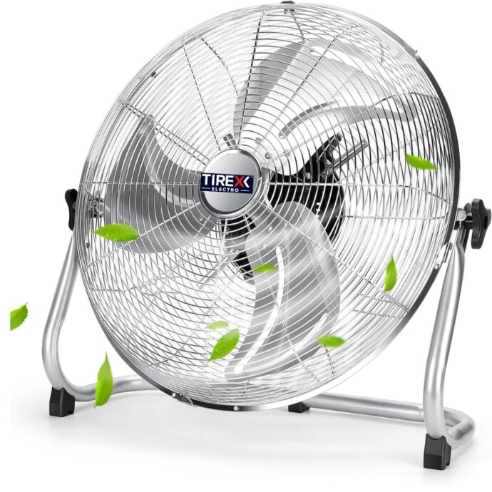 ⁦مروحة أرضية من تيراكس مصنوعة من الفولاذ Tirexx Ventilateur de Sol 50 cm | Ventilateur sur Pied 120W⁩ - الصورة ⁦10⁩
