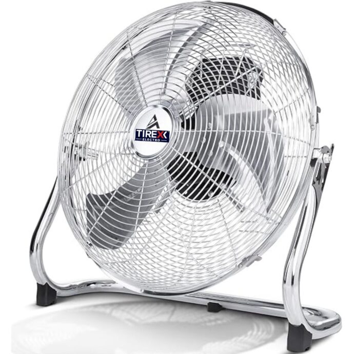 ⁦مروحة أرضية من تيراكس مصنوعة من الفولاذ Tirexx Ventilateur de Sol 50 cm | Ventilateur sur Pied 120W⁩ - الصورة ⁦7⁩