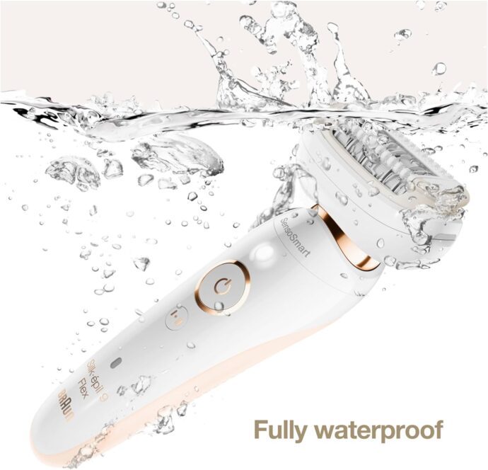 ⁦مجموعة براون سيلك-إبيل 9 فليكس بيوتي، SES 9010 3D، أبيض  Braun Silk-Epil 9 Flex Beauty Set, SES 9010 3D, White⁩ - الصورة ⁦9⁩