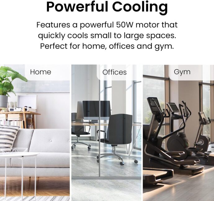 ⁦مروحة أرضية من تيراكس مصنوعة من الفولاذ Tirexx Ventilateur de Sol 50 cm | Ventilateur sur Pied 120W⁩ - الصورة ⁦5⁩