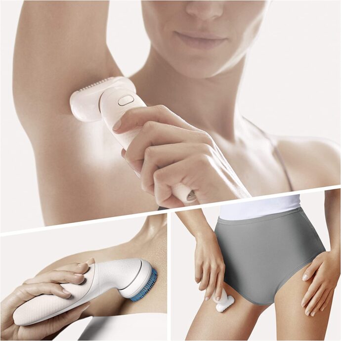 ⁦مجموعة براون سيلك-إبيل 9 فليكس بيوتي، SES 9010 3D، أبيض  Braun Silk-Epil 9 Flex Beauty Set, SES 9010 3D, White⁩ - الصورة ⁦5⁩