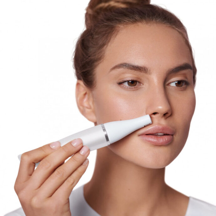 ⁦فرشاة تنظيف الوجه وجهاز إزالة شعر الوجه من براون فيس كولور Braun face se832s color facial cleansing brush & facial epilator⁩ - الصورة ⁦5⁩