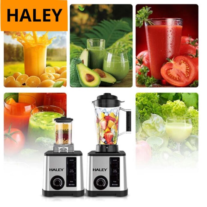 ⁦خلاط متعدد الوضائف هالي Blender Halei Mixeur Mélangeur Multifonction 3 En 1 Smoothie Maker 2L 5500 w⁩ - الصورة ⁦4⁩