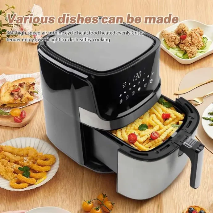 ⁦مقلاة هوائية من ميداك متعددة الوضائف KITCHEN LAB Friteuse Air Fryer 2 En 1 Sans Huile avec Grill - 6L 1500W⁩ - الصورة ⁦3⁩