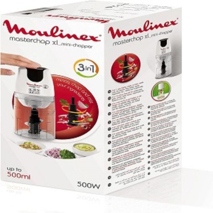 ⁦رحاية متعددة الوضائف من مولينكس بقوة 500واط و 500مل Moulinex Masterchop XL DJ450B10 Blanc⁩ - الصورة ⁦7⁩