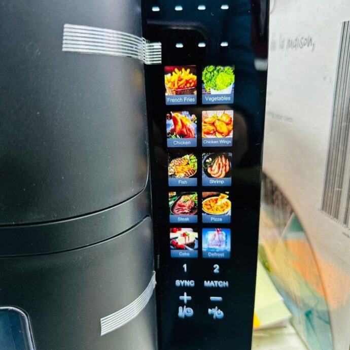 ⁦مقلاة كهربائية مزدوجة من كيتشن لاب بحجم11لتر . 5.5 لتر +5.5 لترBOMANN GERMANY FRITEUSE SANS HUILE DOUBLE TIRROIRS DUALZONE 11L 2800W⁩ - الصورة ⁦18⁩
