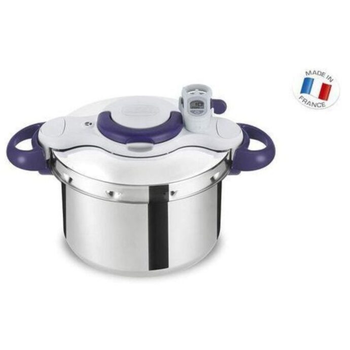 ⁦طنجرة ضغط ساب بارفاكت Seb Cocotte Minute-Clipso Minute Perfect - 9L - Silver/Bleu⁩ - الصورة ⁦5⁩